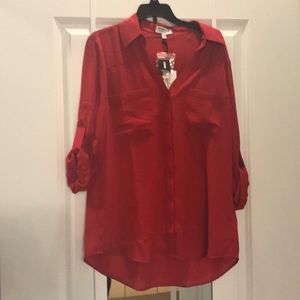 NWT Red Portofino Blouse